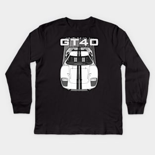 Ford GT40-white Kids Long Sleeve T-Shirt